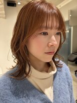 コンティロミー(CONTI ROMMY.) キャラメルベージュウォームベージュ顔まわり似合わせ外はねボブ