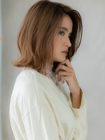 カバーヘア 上尾西口店(COVER HAIR)&nbsp;ミルクティーブロンドくびれヘアワンレンボブディX上尾20代30代