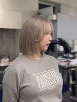 エリーツ 表参道(elyts)&nbsp;ホワイトミルクティー/ハイトーンボブ/髪質改善