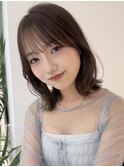 地毛ハイライトハッシュカットヨシンモリピンクフレンチバング