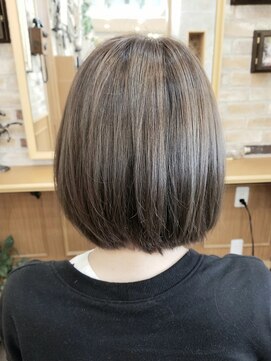 ルークス 中央林間(LOOOKS) グレージュ×ハイライト×ボブ×ワンレン風