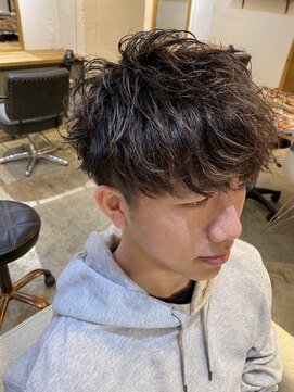 エルオム(EL.HOMME) 【YUKI】ショートマッシュ×パーマ×束感ヘア