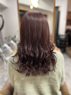 フツーロ 栄(FUTURO) チェリーブラウン　カラー　レッドカラー