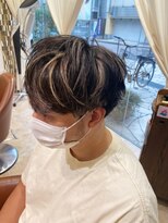 ネオリーブソラ 相模大野店(Neolive sola)&nbsp;メンズハイライトカラー×マッシュ