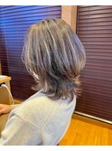 脱白髪染めハイライト