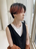 ハイブ 金沢(Hive)&nbsp;10代20代ハンサムショート大人ショートツヤオレンジ髪質改善