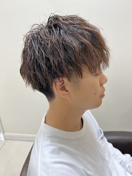 アールモンドヘア新世界 #メンズパーマ#ツイストパーマ
