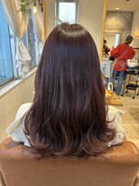 ラボヌールヘアー 宇都宮店(La Bonheur hair) 春に人気なピンクカラー【宇都宮駅/レイヤーカット】