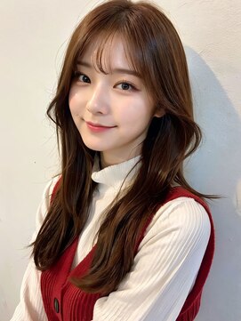 チュチュ(chuchu) 韓国レイヤー/韓国風/セミディ/ブリーチなし/顔まわり