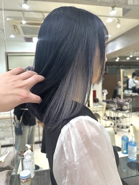 トムキャット(TOM CAT) ケアブリーチ インナーカラー ネイビー シルバー