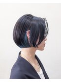 インナーカラー#前下がりボブ#ケアブリーチ#ダブルカラー#豊橋