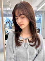 エジョン 三鷹店(Aejon) レイヤーロング/ヘルシースタイル/韓国ヘア/ベビーピンク/吉祥寺