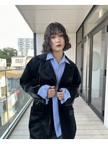 ホロ(hollo)&nbsp;ボブパーマウェーブミディアムパーマボブプードルパーマ