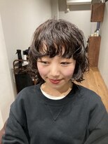 ウィーク 梅田(UiiC)&nbsp;ニュアンスパーマのマッシュラインボブルフ UiiC 中平鮎歌