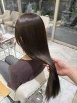 ゼスト フィーノ(ZEST fino)&nbsp;【橋本姫奈】酸性ストレート×髪質改善カラーで 憧れうる艶髪