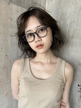 バロンフェム(baLon.fem) 癖毛風ゆるパーマボブ