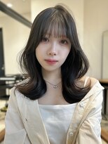 ☆韓国くびれミディアムヘア 顔周りカット ☆