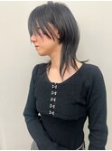 【morio】池袋　美容室　黒髪　ウルフ　ミディアム♪