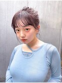 簡単スタイリング伸ばしかけヘア小顔ヘアヘアセット
