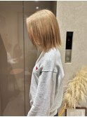 ペールベージュ/抜け感ボブ/20代30代40代/横浜