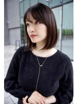 グランアージュ ネオ 船橋北口店(grandage neo)&nbsp;大人可愛い前下がりボブ/アッシュブラック/切りっぱなしボブ