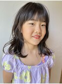 子連れキッズカット可愛いアレンジショートボブ三つ編み小学生