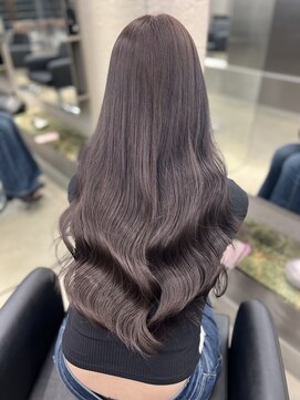 ペレ 栄 アネックス(PELE栄ANNEX) 韓国 くびれロング レイヤー ワンホンヘア 小顔前髪