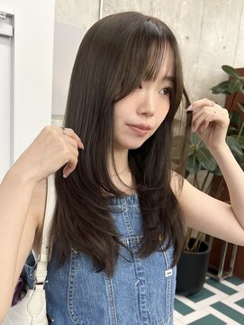 ノード(NODE) 栄黒髪垢抜けレイヤーロングスタイル