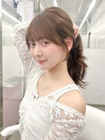 アリュウル 表参道 青山(Allure)&nbsp;結んでも可愛いお顔周りカット＊フェイスレイヤーカット＊藤原