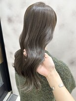 ワンラヴェストヘアオルシェット 長野駅(One Lovest Hair olchette)&nbsp;まろやか艶オリーブグレージュ／自然な透明感ロング