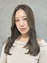 エアー 青山(AIR) 透明感カラーアッシュグレージュレイヤーカット髪質改善