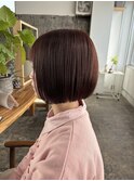 【江幡担当】ピンクブラウン×ミニボブ