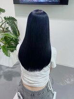 レフ(LEF) ネイビーダークブルー/ケアブリーチ/ダブルカラー