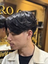 ヒロギンザ 大宮駅前店(HIRO GINZA)&nbsp;センターパートフェザーパーマ/大宮/メンズカット