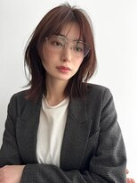 ミンクス 原宿店(MINX)&nbsp;ミルクブラウン ダークパープル レイヤーカット 大人ヘア 原宿