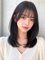 アディ 中野南口店(Addi)&nbsp;艶黒髪のサイドバングレイヤーミディ