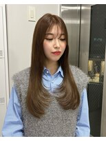 Valone Tokyo レイヤーカット/韓国ヘア/髪質改善【12/1NEW OPEN（予定）】&nbsp;ba13142_ミルクティーベージュロングレイヤー髪質改善韓国風巻き
