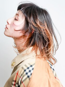 テトヘアー(teto hair) medium［3Dカラー・インナーカラー・ウルフ・グラデーション］