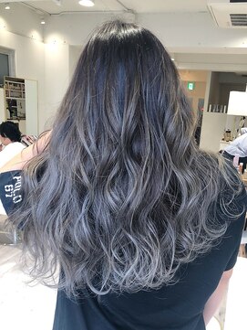 ブティック(boutique) 「お客様施術後フォト」グレーッシュエアタッチバレイヤージュ