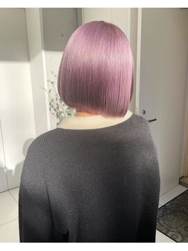 マーシアバイアルティナ 蒲田店(Marcia by artina) パールラベンダー_ボブカット_ラベンダーアッシュ_ワンレンボブ3