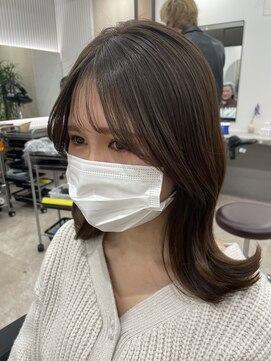 エイト 吉祥寺店(EIGHT) 顔まわりレイヤー ワンカラー シフォンベージュ