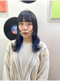 ダブルカラーブルーベージュカラーケアブリーチハイトーンカラー