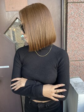 サロンドミルク 溝の口店(salon de MiLK) 20代30代40代/ボブ/前下がりボブ/ベージュカラー［溝の口］