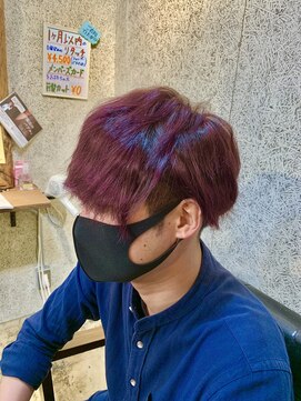 ミルコ バイ クラク(MIRUCO by KURAKU) メンズバイオレットカラー