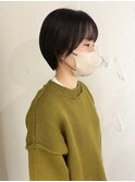 "久保田"マッシュショートまるみショート顔まわり前髪カット