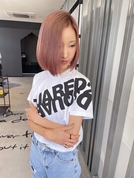 キング 枚方店(K!ng) ピンクベージュボブ