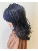 デザインカラーブルーデニム_ウェットヘアレイヤーカット_112