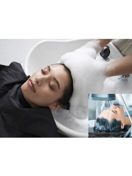 ナノバブル発生装置マーブを完備！【極上泡ヘッドスパ】が人気！普段取れない汚れや髪の水分量を整えます☆