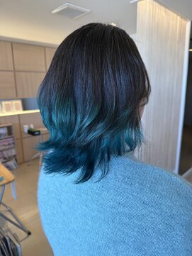 フェイス 大船(FACE) ウルフカット×デザインカラー/Kurumi【大船】