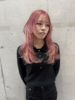 シーク 天神(SEEK)&nbsp;【茶木】レイヤーカット　ピンクカラー　ハイトーンカラー